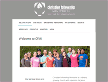 Tablet Screenshot of christianfellowship.org