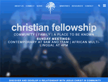 Tablet Screenshot of christianfellowship.com